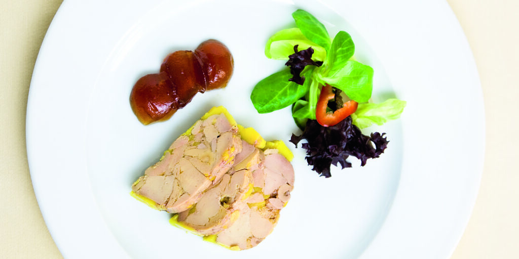 terrina de foie gras de oca al tokaji aszu