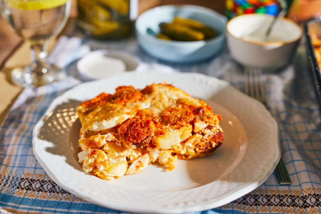 cazuela de patatas al graten